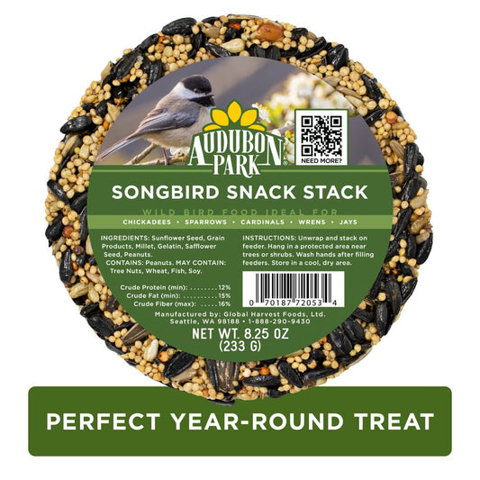 Audubon Park Songbird Snack Stack Wild Bird Food, New, 8.25 Oz. Animals & Pet Supplies > Pet Supplies > Bird Supplies > Bird Treats Global Harvest Foods Ltd.   