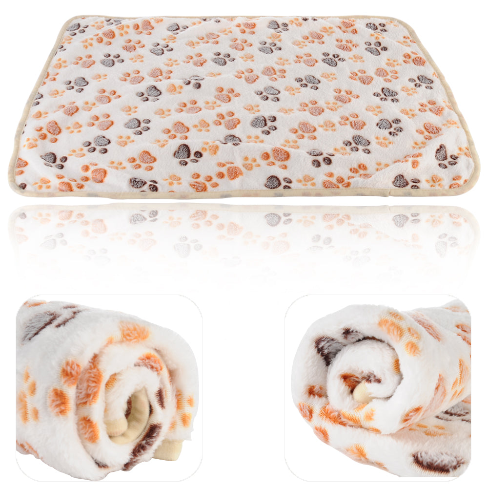 LUXMO 2 Pack Cat Dog Puppy Blanket Soft Pet Bed Cushion Warm Sleep Mat Animals & Pet Supplies > Pet Supplies > Cat Supplies > Cat Beds Luxmo   