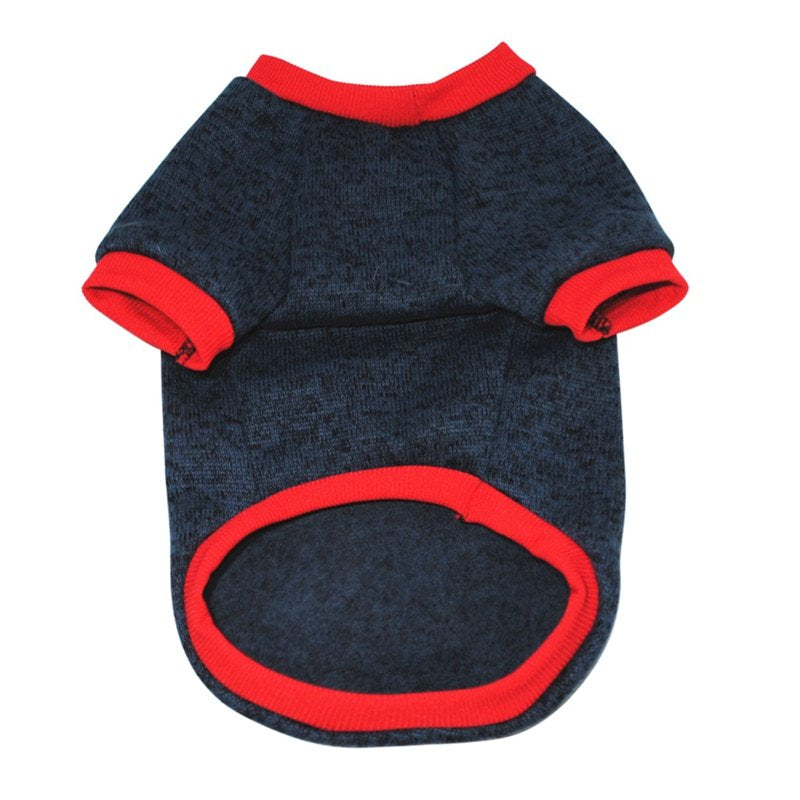 Pet Dog Clothes Pet Autumn Winter Warm Costume, Raglan Sleeve Fleece Sweater Dogs Dog Sweater Dog Knitwear Dog Apparel, Pet Sweatshirt for Small Medium Dogs, Gray, S Animals & Pet Supplies > Pet Supplies > Dog Supplies > Dog Apparel Pretty Comy S Navy Blue 