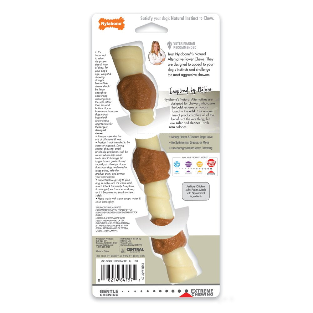 Nylabone Power Chew Shish Kabob Alternative Nylon Dog Chew Toy - up to 50 Lbs. Animals & Pet Supplies > Pet Supplies > Dog Supplies > Dog Toys Central Garden and Pet   