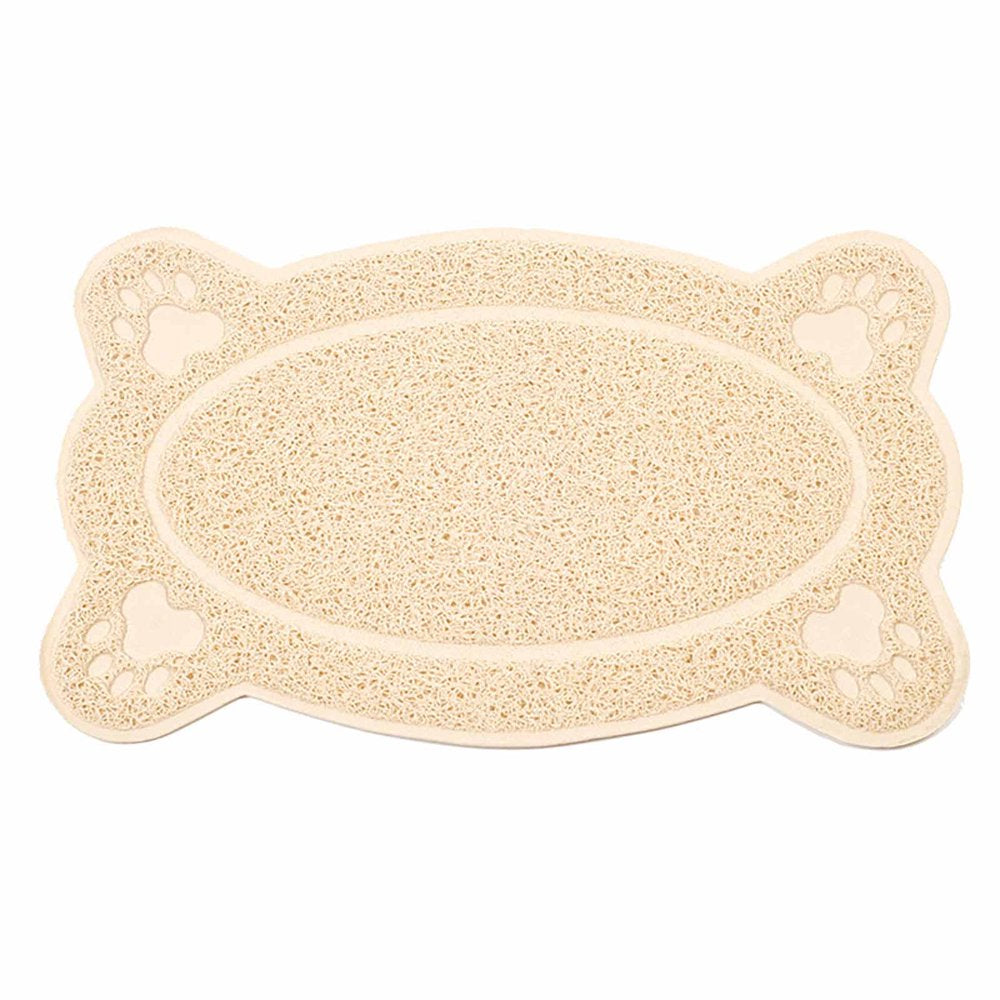 Cat Litter Mat Kitty Litter Trappings Mat for Litter Boxes Kitty Litter Mat to Trap Mess Scatter Control Washable Indoor Pet Rug and Carpet Animals & Pet Supplies > Pet Supplies > Cat Supplies > Cat Litter Box Mats Cat Litter Pads One Size Beige 