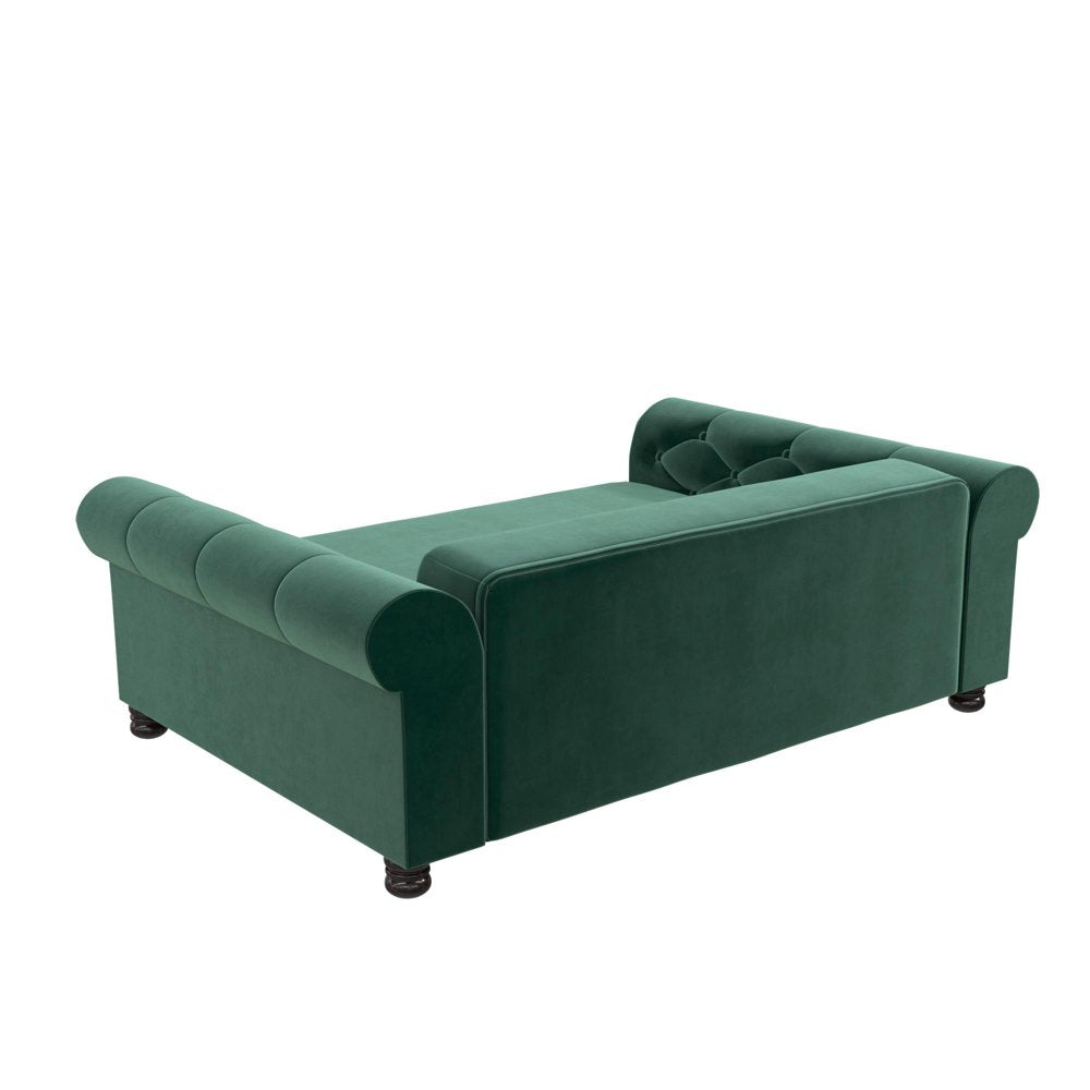 Ollie & Hutch Felix Pet Sofa, Large Size Pet Bed for Dog or Cat, Green Velvet Animals & Pet Supplies > Pet Supplies > Cat Supplies > Cat Beds Dorel Home Products   