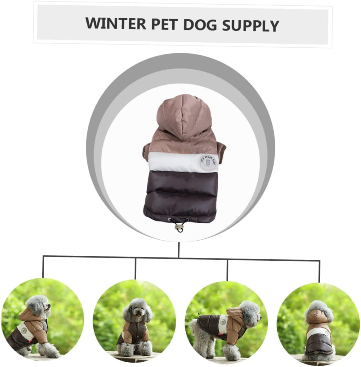 BCOATH 2 Pcs Pet Cotton Clothes Dog Sweaters for Small Dogs Sweaters for Girls Girl Dog Clothes Dog Breathable Vest Dog Parka Fleece Vest Dog Sweater Warm Clothes Small Dog Warm Vest Warm Animals & Pet Supplies > Pet Supplies > Dog Supplies > Dog Apparel BCOATH   