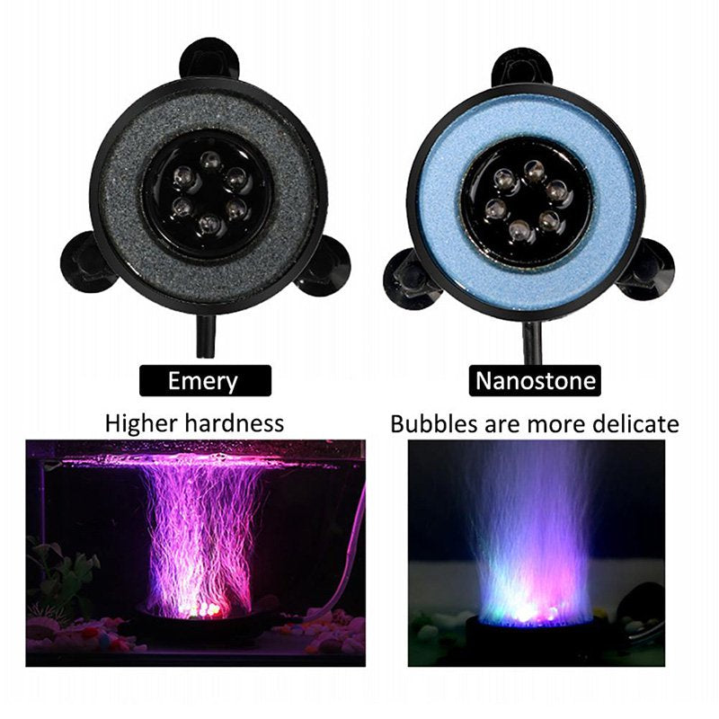 Underwater RGB Fish Tank Lamp Air Curtain Bubble Light 6 Color Changing LED Submersible Aquarium Decorate Light Waterproof Super Bright Animals & Pet Supplies > Pet Supplies > Fish Supplies > Aquarium Lighting Kohree   