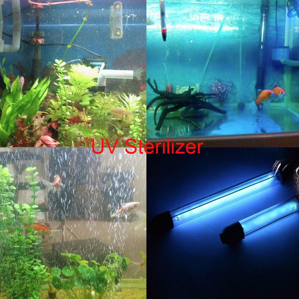 Aquarium UV Sterilizer Lamp Submersible Algae Removal Aquarium Pond Fish Tank Light Animals & Pet Supplies > Pet Supplies > Fish Supplies > Aquarium Lighting CDH01RPHO_0BVEAMNU 23.0*7.0*4.0cm  