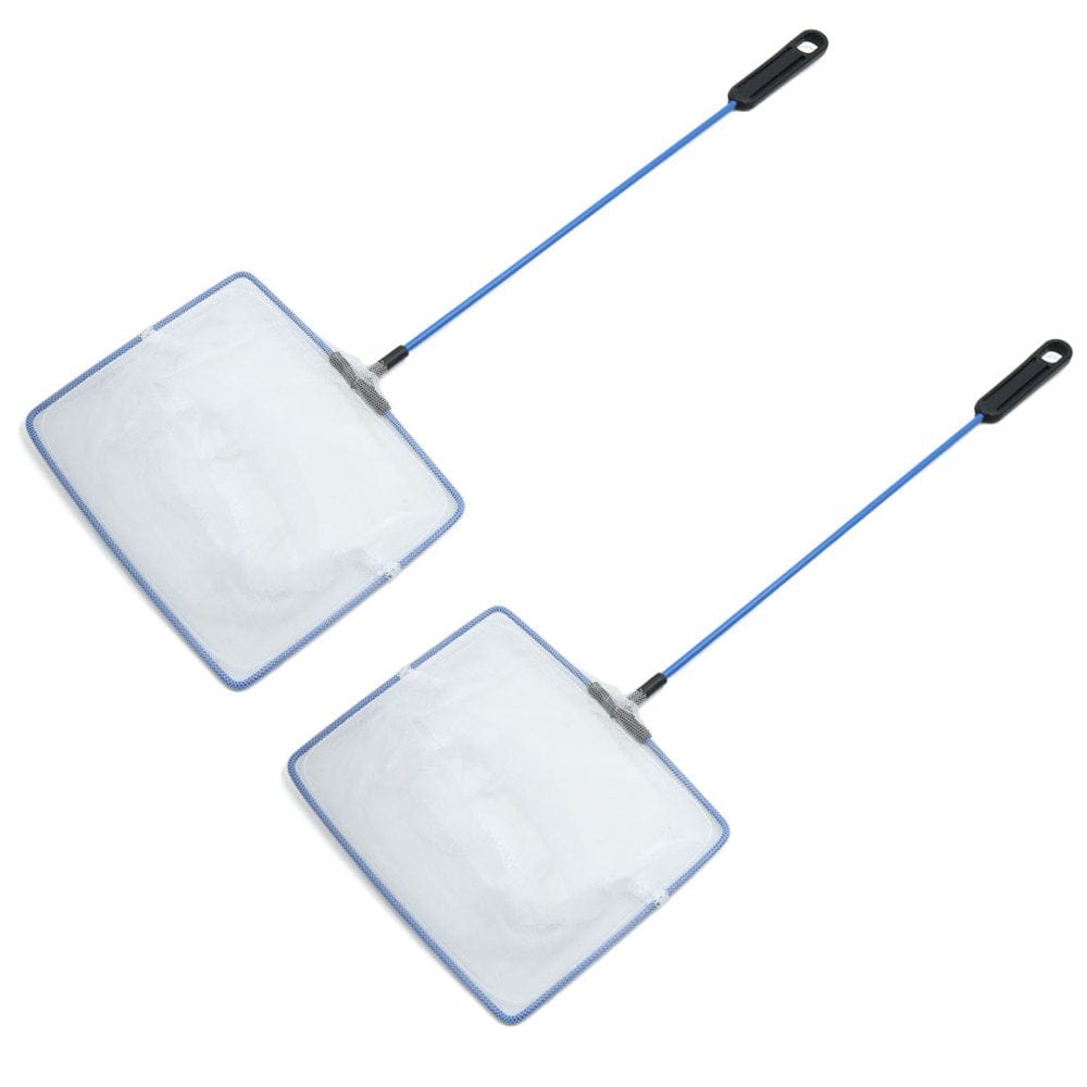 2Pcs Blue Plastic Handle Nylon Fish Landing Net for Aquarium Betta Tank Animals & Pet Supplies > Pet Supplies > Fish Supplies > Aquarium Fish Nets Unique-Bargains   