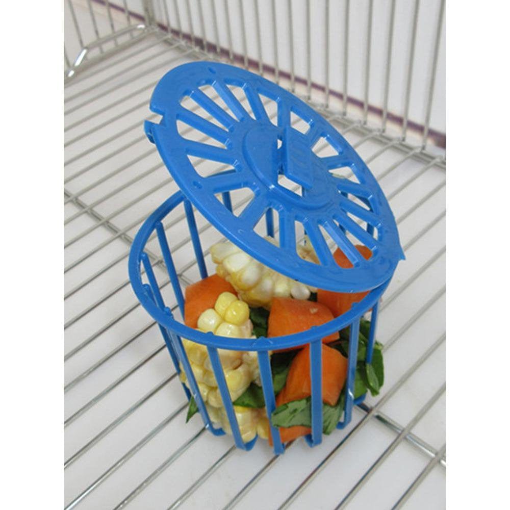 2PCS Parrot Bird Feeder Cage Fruit Vegetable Holder Cage Accessories Hanging Basket Container Toys Pet Bird Supplies Animals & Pet Supplies > Pet Supplies > Bird Supplies > Bird Cage Accessories Ardorlove   