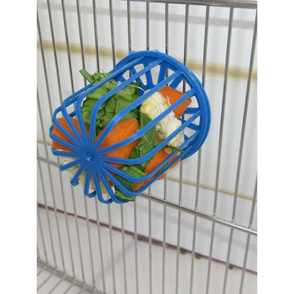 2PCS Parrot Bird Feeder Cage Fruit Vegetable Holder Cage Accessories Hanging Basket Container Toys Pet Bird Supplies Animals & Pet Supplies > Pet Supplies > Bird Supplies > Bird Cage Accessories Ardorlove   