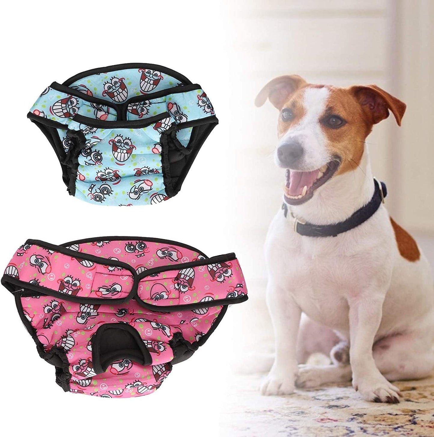 2Pcs Pink Physiological Pants, Sanitary Pants Soft Breathable Dog Physiological Pants Adjustable Dog Pet Underwear Panties Shorts(S) Diapers Animals & Pet Supplies > Pet Supplies > Dog Supplies > Dog Apparel GLOGLOW   