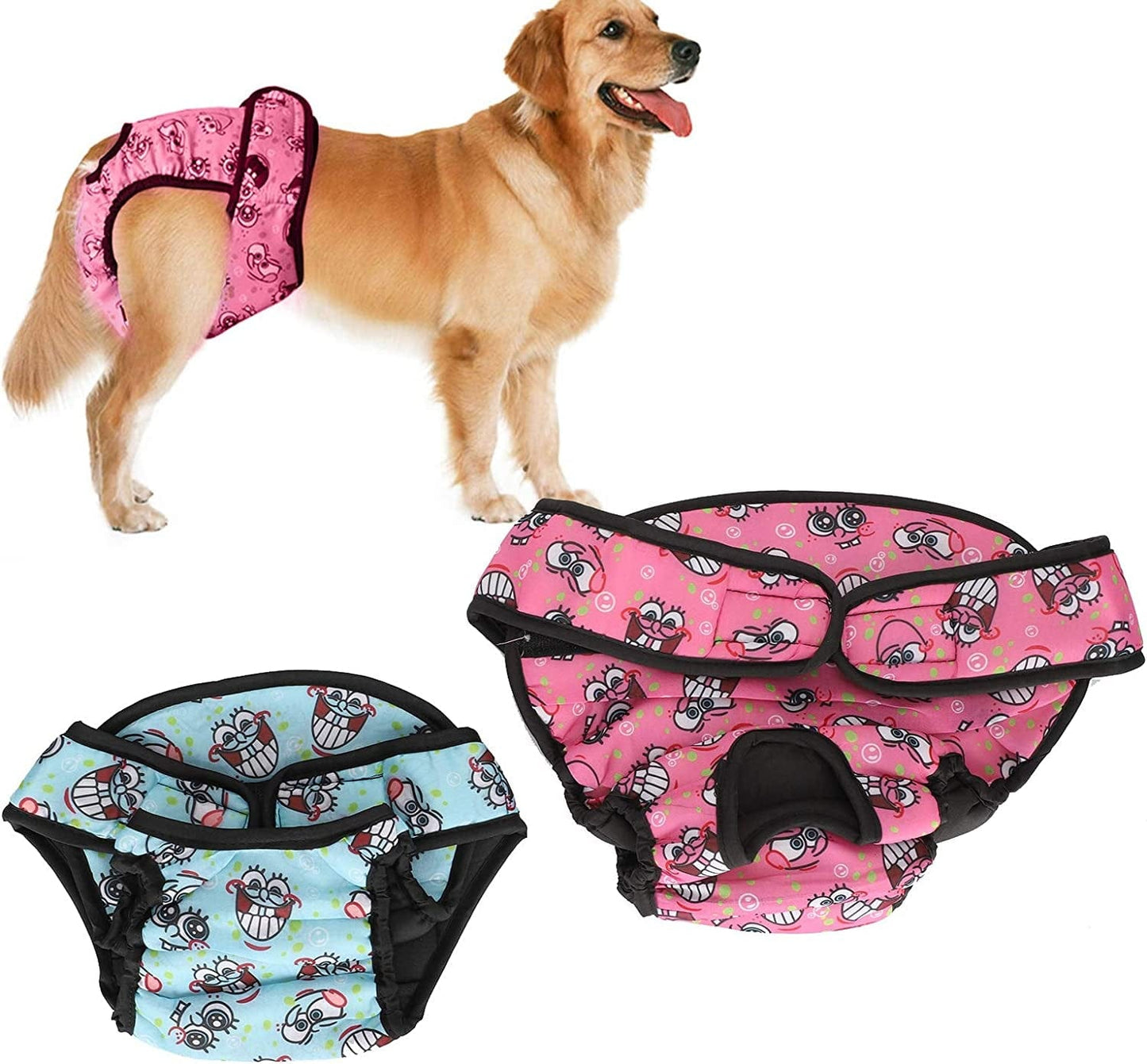 2Pcs Pink Physiological Pants, Sanitary Pants Soft Breathable Dog Physiological Pants Adjustable Dog Pet Underwear Panties Shorts(S) Diapers Animals & Pet Supplies > Pet Supplies > Dog Supplies > Dog Apparel GLOGLOW   