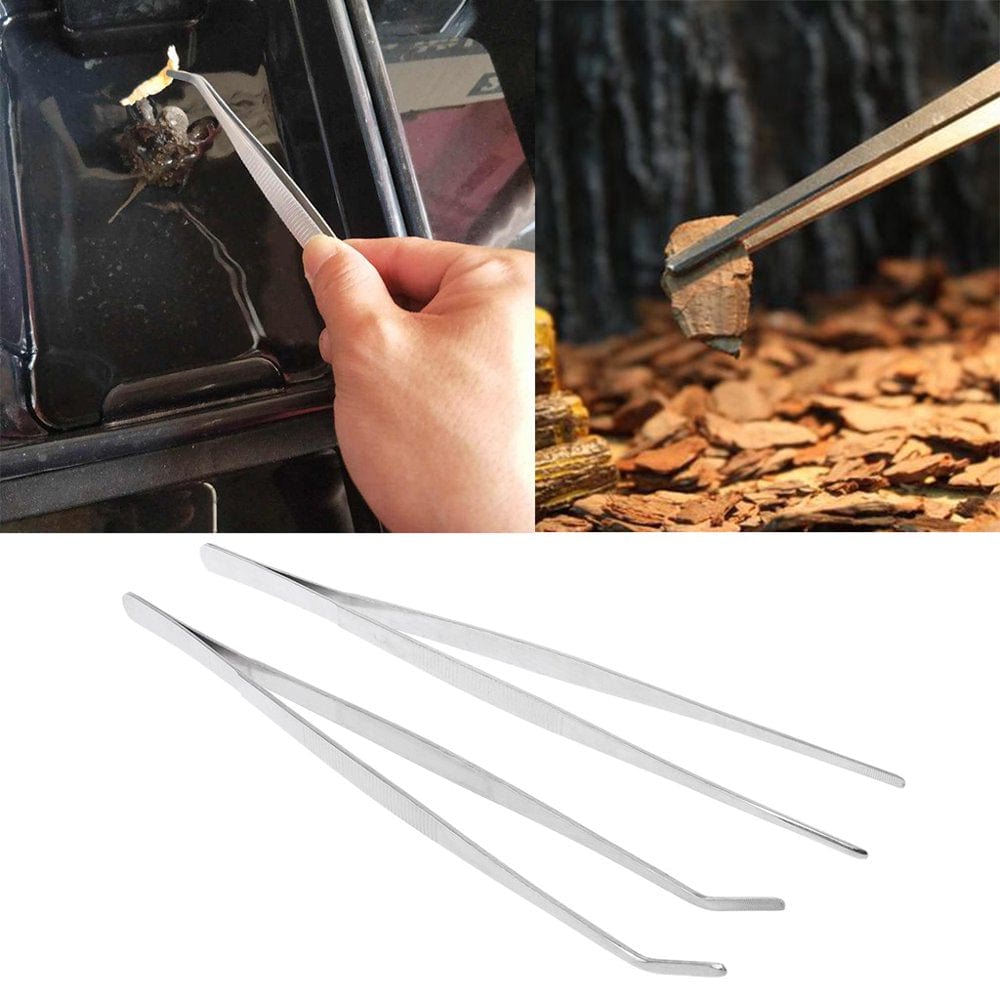 2Pcs Reptile Feeding Tweezers Kit Angled & Flat Tip Poop Cleaning Tools Amphibian Feeding Tweezers for Fish Insects Bird Animals & Pet Supplies > Pet Supplies > Reptile & Amphibian Supplies > Reptile & Amphibian Food CHANCELAND   