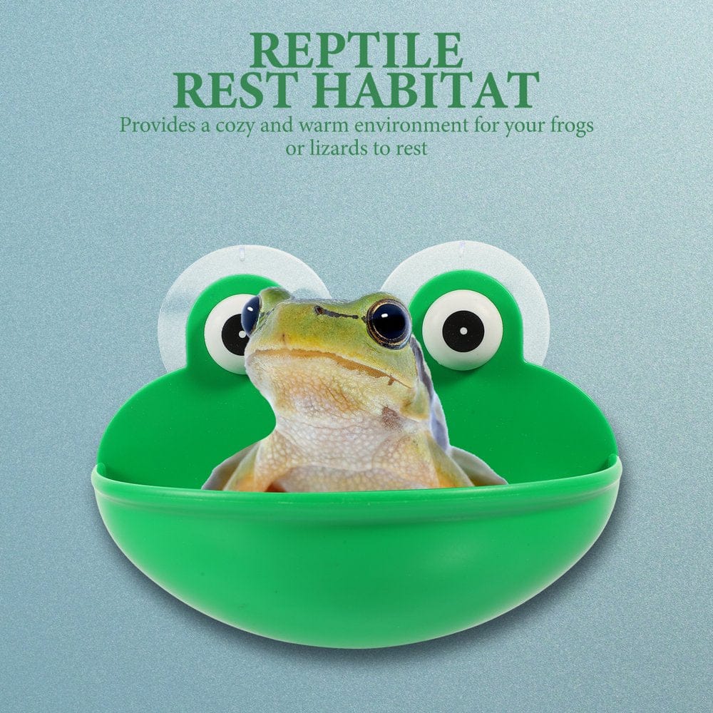 2Pcs Reptile Pet Rest Habitat Amphibian Pet Playing Basin Terrarium Accessories