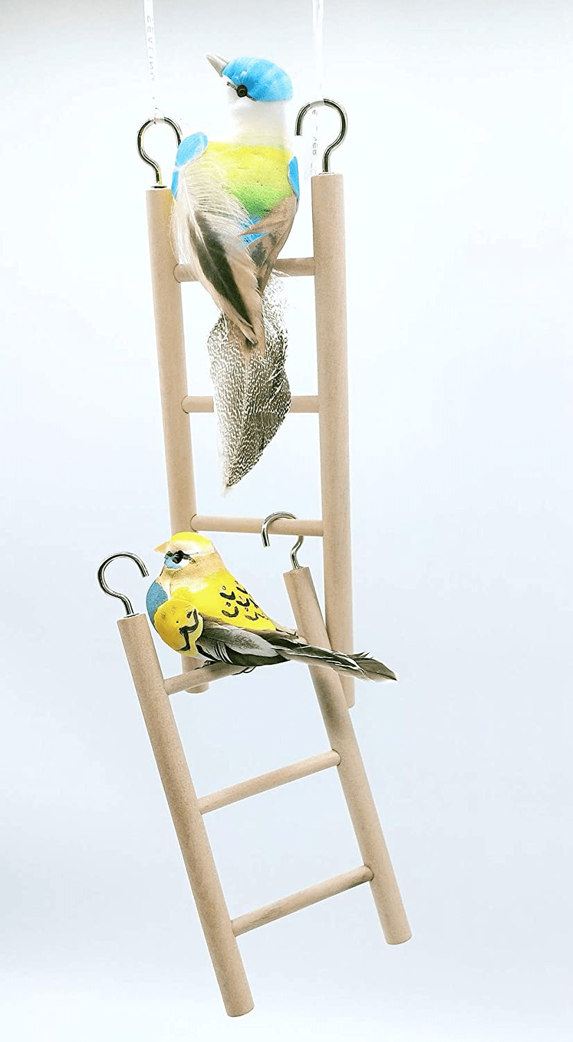 2Pcs Wooden Bird Ladders Parrot Ladder Climbing Toy Animals & Pet Supplies > Pet Supplies > Bird Supplies > Bird Cage Accessories LWINGFLYER   