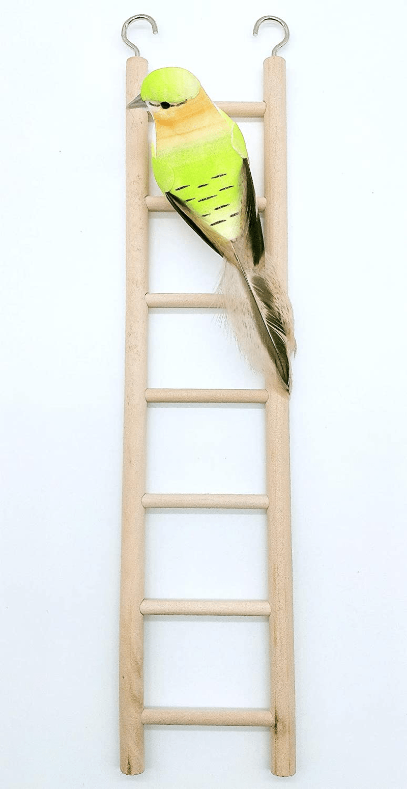 2Pcs Wooden Ladder for Bird Parrot Ladder Cage Climbing Toy Birdie Basics (5 Step & 7 Step) Animals & Pet Supplies > Pet Supplies > Bird Supplies > Bird Ladders & Perches LWINGFLYER   