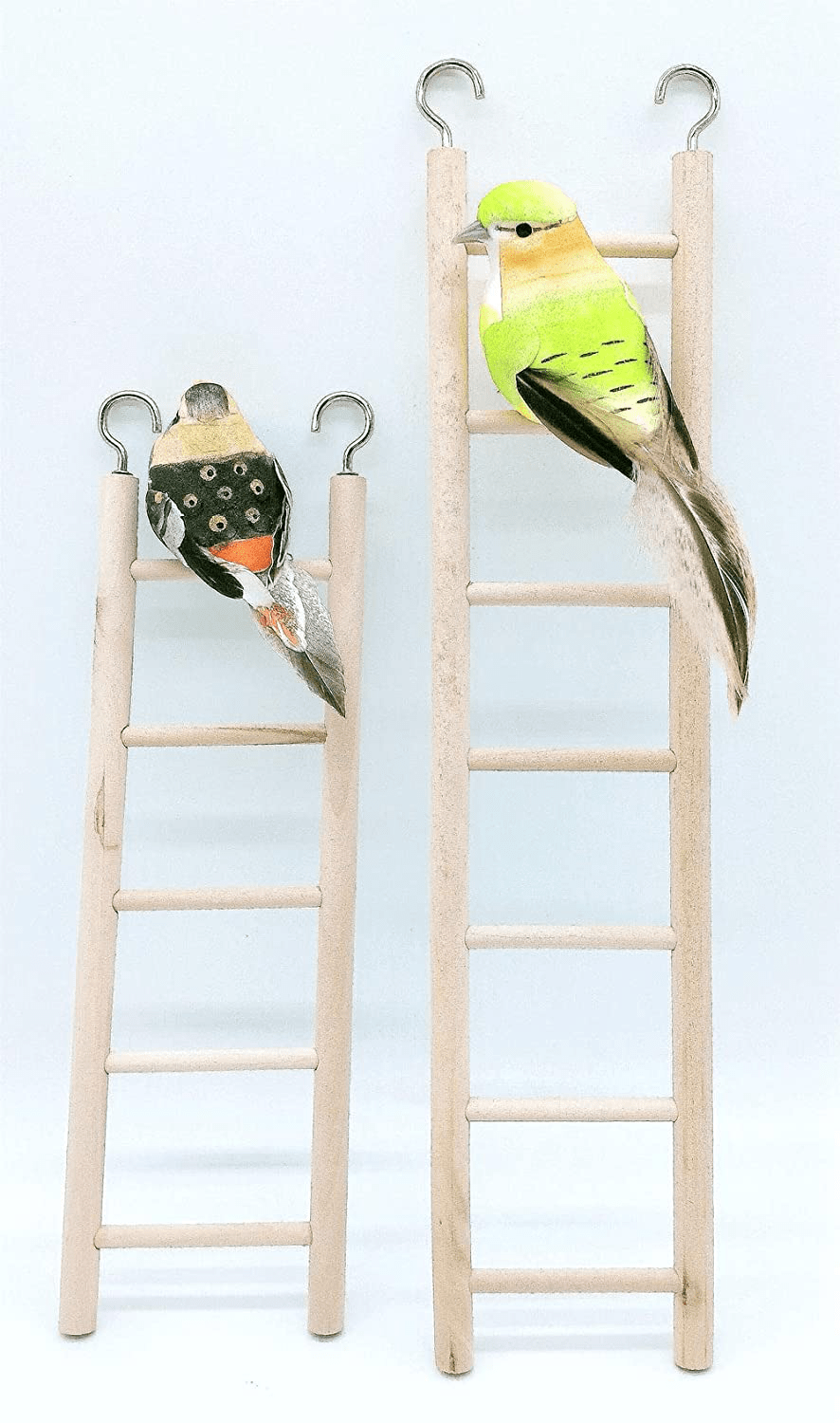 2Pcs Wooden Ladder for Bird Parrot Ladder Cage Climbing Toy Birdie Basics (5 Step & 7 Step) Animals & Pet Supplies > Pet Supplies > Bird Supplies > Bird Ladders & Perches LWINGFLYER   