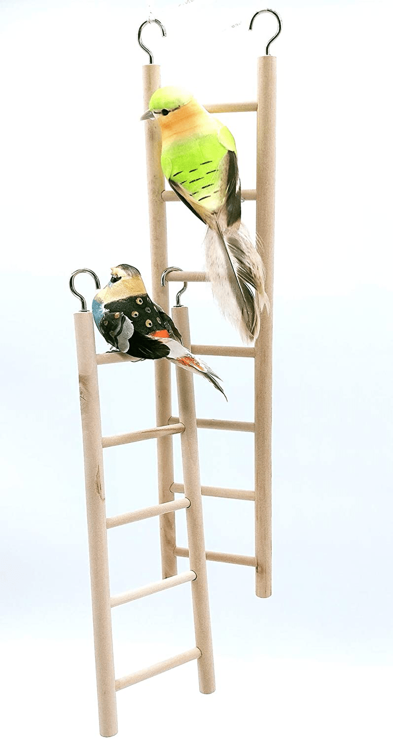 2Pcs Wooden Ladder for Bird Parrot Ladder Cage Climbing Toy Birdie Basics (5 Step & 7 Step) Animals & Pet Supplies > Pet Supplies > Bird Supplies > Bird Ladders & Perches LWINGFLYER   