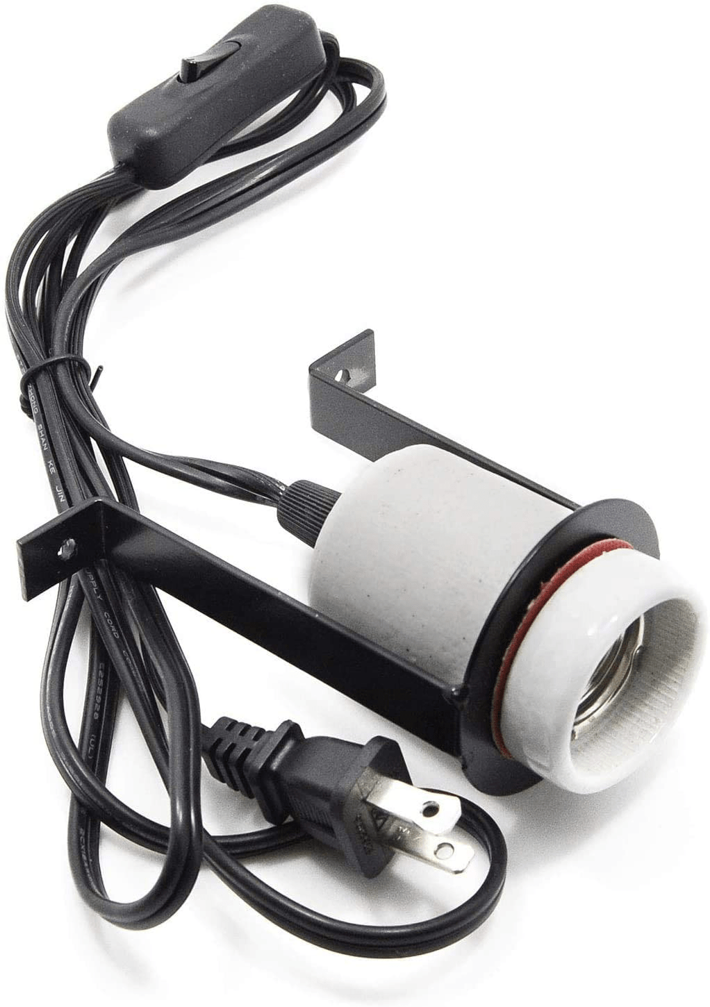 2RZ Reptile Ceramic Heat Lamp Holder Pet Heater Bracket for Heat Lamp Bulb(Lamp Bulb Not Included)
