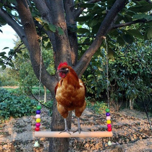 2X Chicken Toys Parrot Stand Perch for Large Birds Chicken Animals & Pet Supplies > Pet Supplies > Bird Supplies > Bird Toys Gazechimp   