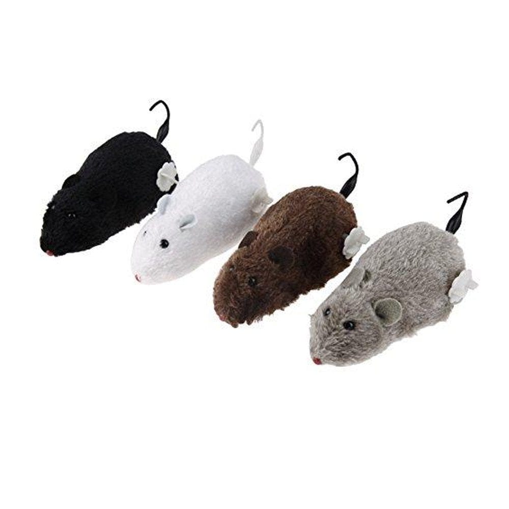 2X Cute Wind up Running Mouse Rat Move Tail Pet Cat Kitten Prank Toys Joking Gag Animals & Pet Supplies > Pet Supplies > Cat Supplies > Cat Toys Diamond Visions Inc   