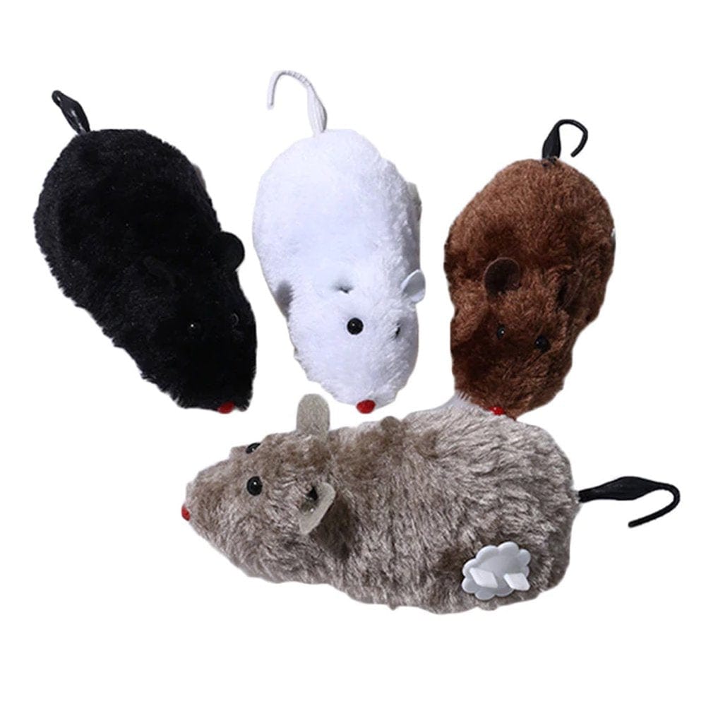 2X Cute Wind up Running Mouse Rat Move Tail Pet Cat Kitten Prank Toys Joking Gag Animals & Pet Supplies > Pet Supplies > Cat Supplies > Cat Toys Diamond Visions Inc   