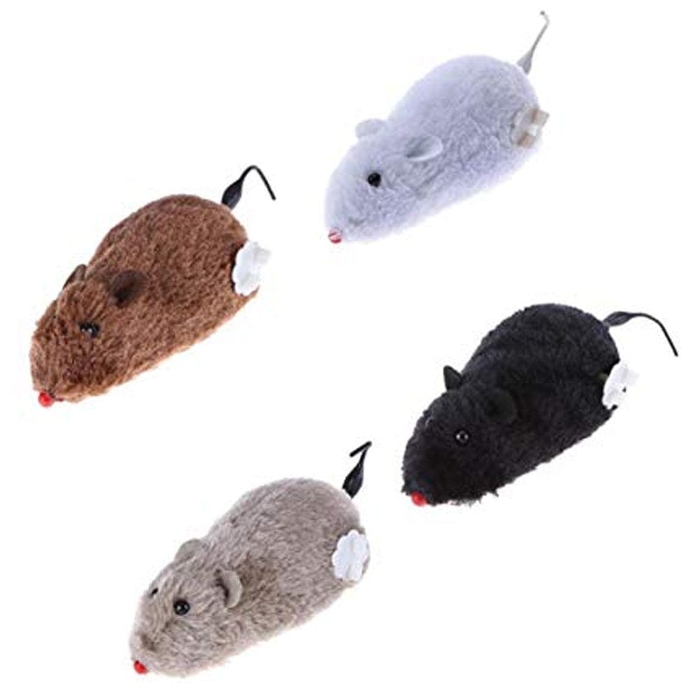 2X Cute Wind up Running Mouse Rat Move Tail Pet Cat Kitten Prank Toys Joking Gag Animals & Pet Supplies > Pet Supplies > Cat Supplies > Cat Toys Diamond Visions Inc   