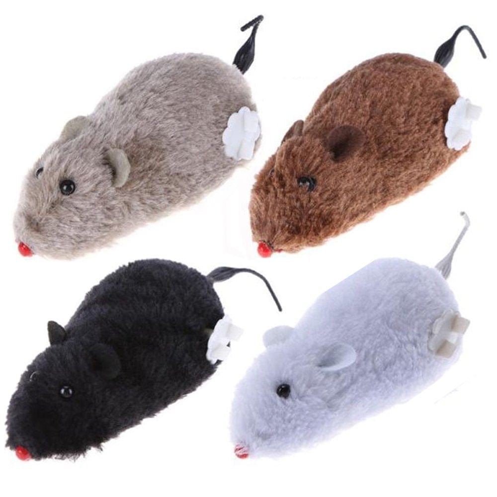 2X Cute Wind up Running Mouse Rat Move Tail Pet Cat Kitten Prank Toys Joking Gag Animals & Pet Supplies > Pet Supplies > Cat Supplies > Cat Toys Diamond Visions Inc   