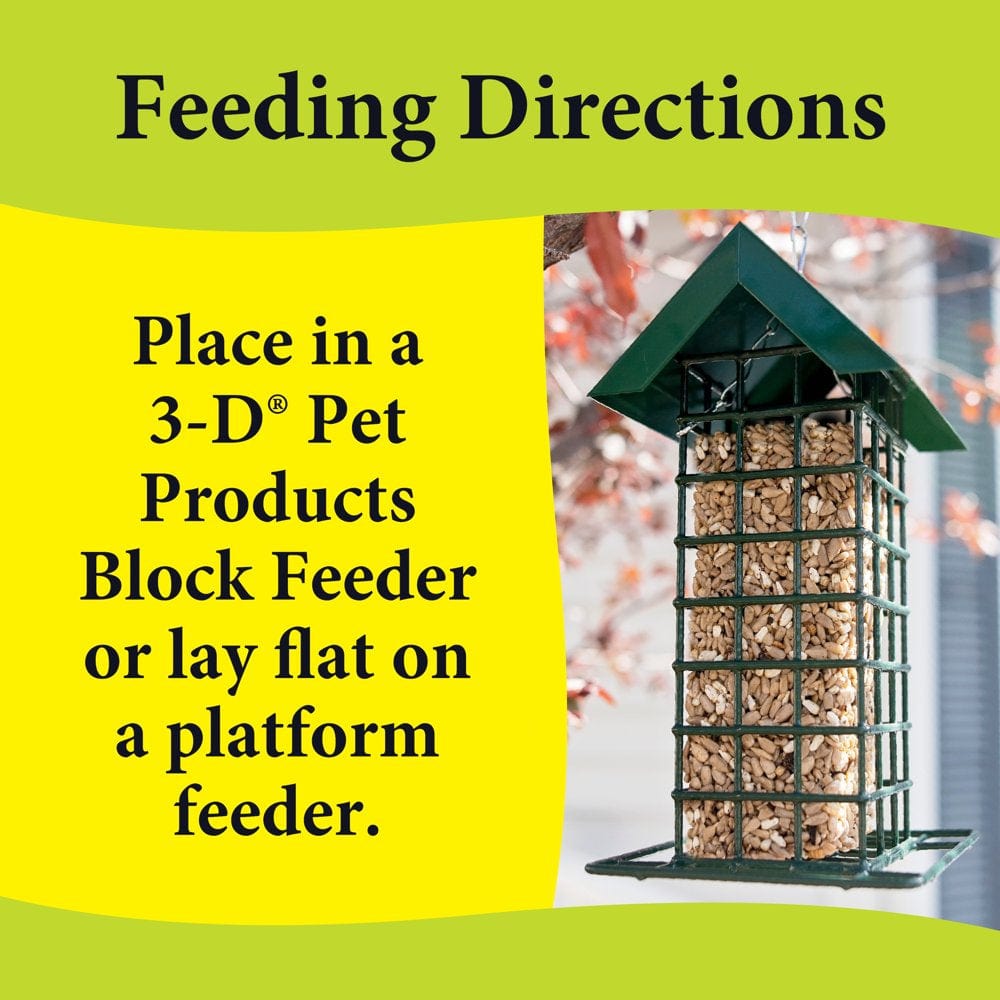 3-D Pet Products Deck Porch and Patio Bird Food Block, Seed, 14 Oz. Block Animals & Pet Supplies > Pet Supplies > Bird Supplies > Bird Food D & D Commodities   