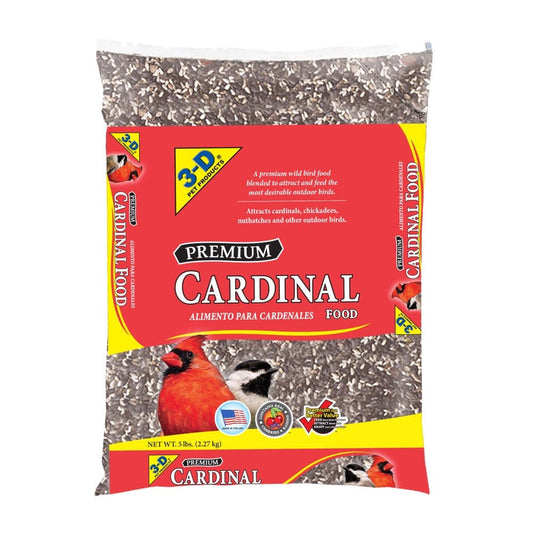 3-D Pet Products Premium Cardinal Blend Wild Bird Food, 5 Lb. Animals & Pet Supplies > Pet Supplies > Bird Supplies > Bird Food D & D Commodities   