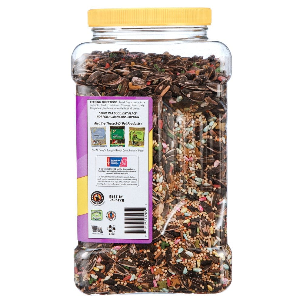 3-D Pet Products Premium Cockatiel Bird Food, Seeds, 4.5 Lb. Jar Animals & Pet Supplies > Pet Supplies > Bird Supplies > Bird Food D & D Commodities   