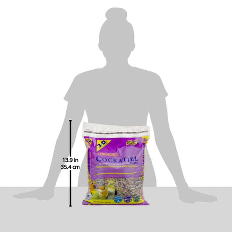 3-D Pet Products Premium Cockatiel Mix Bird Food, Seeds; 9 Lb. Bag Animals & Pet Supplies > Pet Supplies > Bird Supplies > Bird Food D & D Commodities   