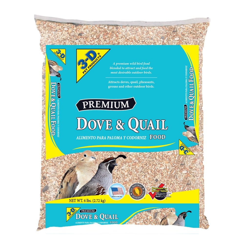 3-D Pet Products Premium Dove & Quail Wild Bird Food, 6 Lb. Animals & Pet Supplies > Pet Supplies > Bird Supplies > Bird Food D & D Commodities   