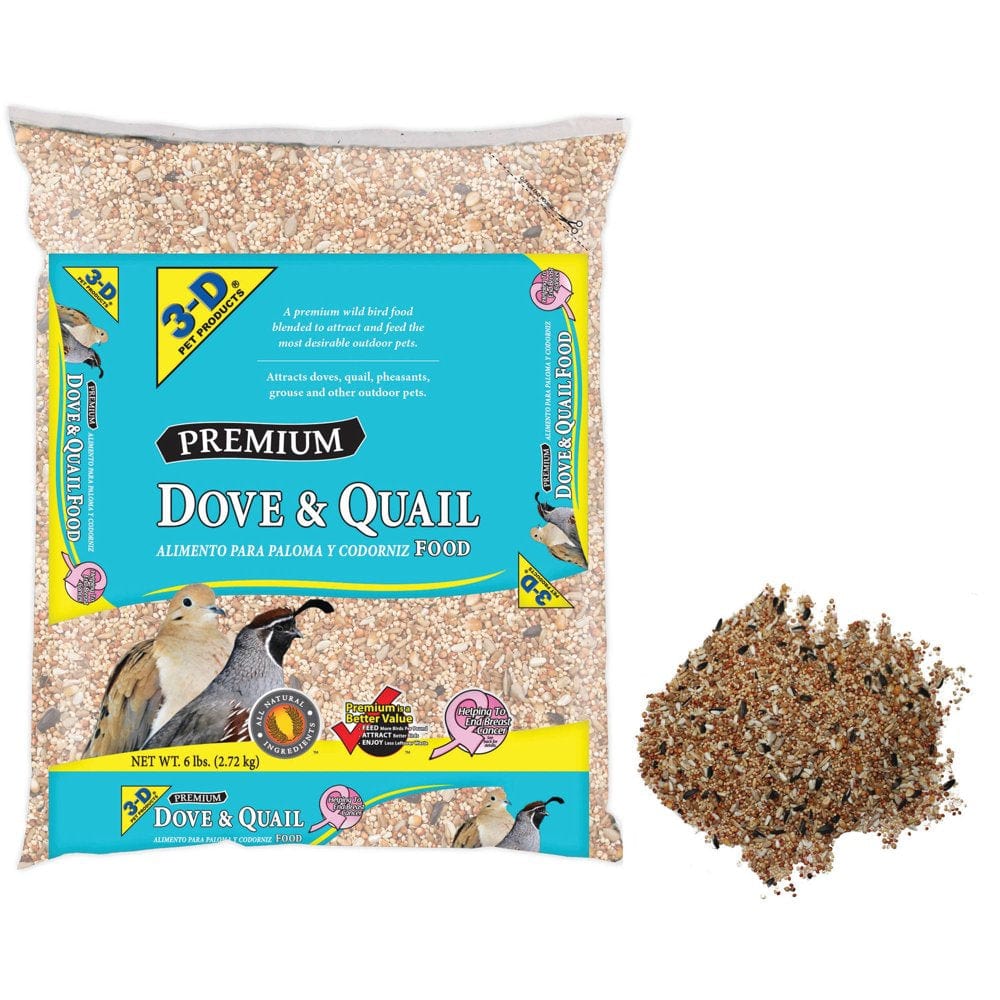 3-D Pet Products Premium Dove & Quail Wild Bird Food, 6 Lb. Animals & Pet Supplies > Pet Supplies > Bird Supplies > Bird Food D & D Commodities   