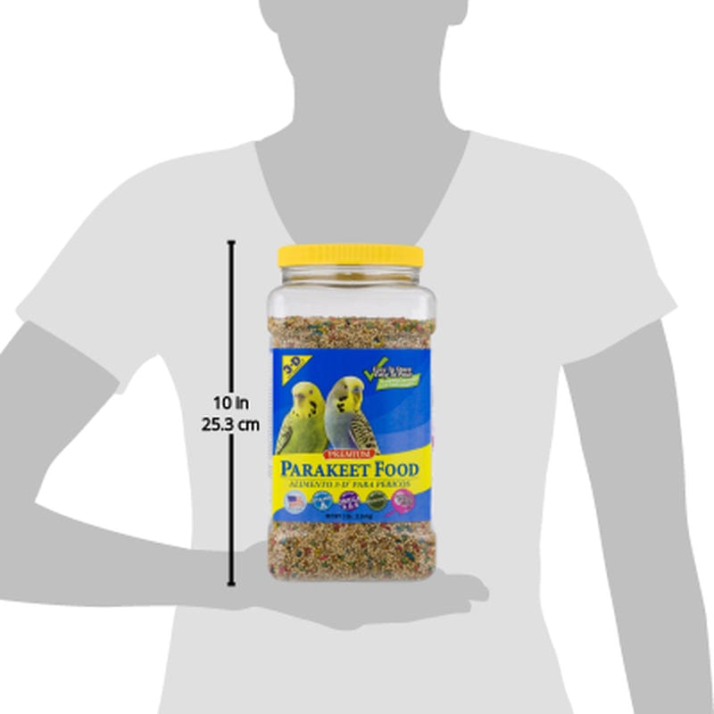 3-D Pet Products Premium Parakeet Bird Food, Seeds; 5 Lb. Jar Animals & Pet Supplies > Pet Supplies > Bird Supplies > Bird Food D & D Commodities   