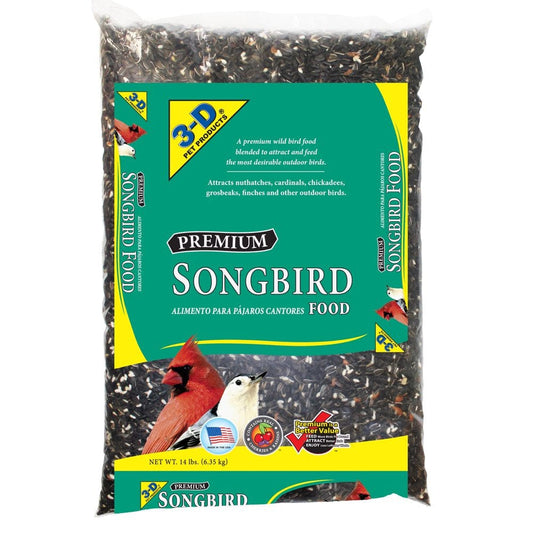 3-D Pet Products Premium Songbird Blend Wild Bird Food, 14 Lb. Animals & Pet Supplies > Pet Supplies > Bird Supplies > Bird Food D & D Commodities 14 lbs  