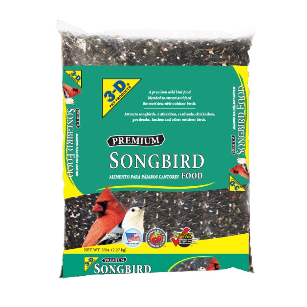 3-D Pet Products Premium Songbird Blend Wild Bird Food, 14 Lb. Animals & Pet Supplies > Pet Supplies > Bird Supplies > Bird Food D & D Commodities 5 lbs  