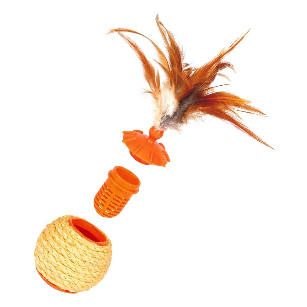 3 in 1 Multi-Functional Cat Toy, round Shape in Orange Animals & Pet Supplies > Pet Supplies > Cat Supplies > Cat Toys L'chic   