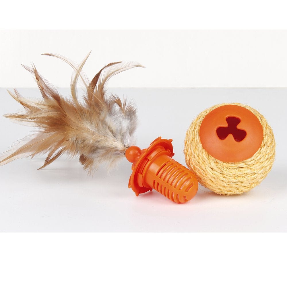 3 in 1 Multi-Functional Cat Toy, round Shape in Orange Animals & Pet Supplies > Pet Supplies > Cat Supplies > Cat Toys L'chic   