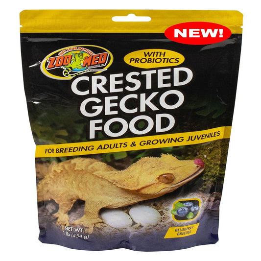 3 Lb (3 X 1 Lb) Zoo Med Crested Gecko Food with Probiotics for Breeding Adults and Growing Juveniles Blueberry Flavor Animals & Pet Supplies > Pet Supplies > Small Animal Supplies > Small Animal Food Zoo Med 3 lb (3 x 1 lb)  