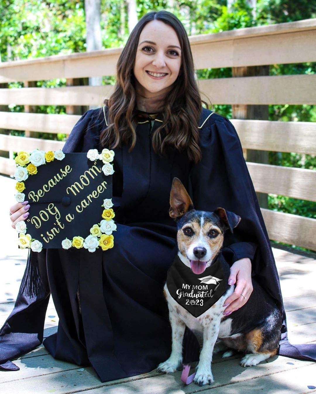 3 Pack Dog Graduation Bandana, My Mom Graduated Dog Bandana, Proud Pup of a 2023 Graduate Bandana for Small Medium Large Dogs Pet Animals & Pet Supplies > Pet Supplies > Dog Supplies > Dog Apparel JPB   