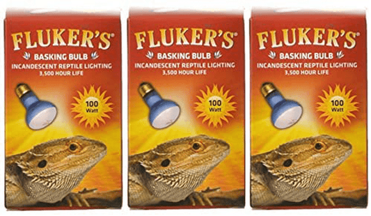 (3 Pack) Fluker'S Basking Spotlight Bulbs for Reptiles 100 Watt Animals & Pet Supplies > Pet Supplies > Reptile & Amphibian Supplies > Reptile & Amphibian Habitat Heating & Lighting Flukers   