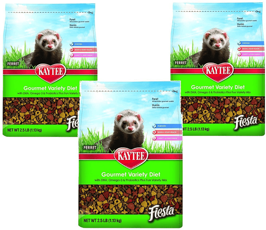 (3 Pack) Kaytee Fiesta for Ferrets, 2.5-Pound Bags Animals & Pet Supplies > Pet Supplies > Small Animal Supplies > Small Animal Food Kaytee   