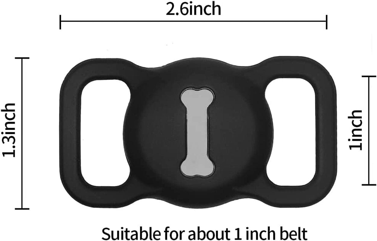 3 Packs Airtag Dog Collar Holder Waterproof, Silicone Dog Airtag Holder with Cute Bone Pattern, Portable Anti-Lost Airtag Holder for Pets Collar Cat Backpack Electronics > GPS Accessories > GPS Cases ximecrto   