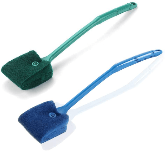 3 PCS Double-Sided Aquarium Fish Tank Algae Cleaning Brush with Non-Slip Handle, Sponge Scrubber Cleaner for Glass Aquariums and Home Kitchen Animals & Pet Supplies > Pet Supplies > Fish Supplies > Aquarium Cleaning Supplies SUNTRY 2 PCS  