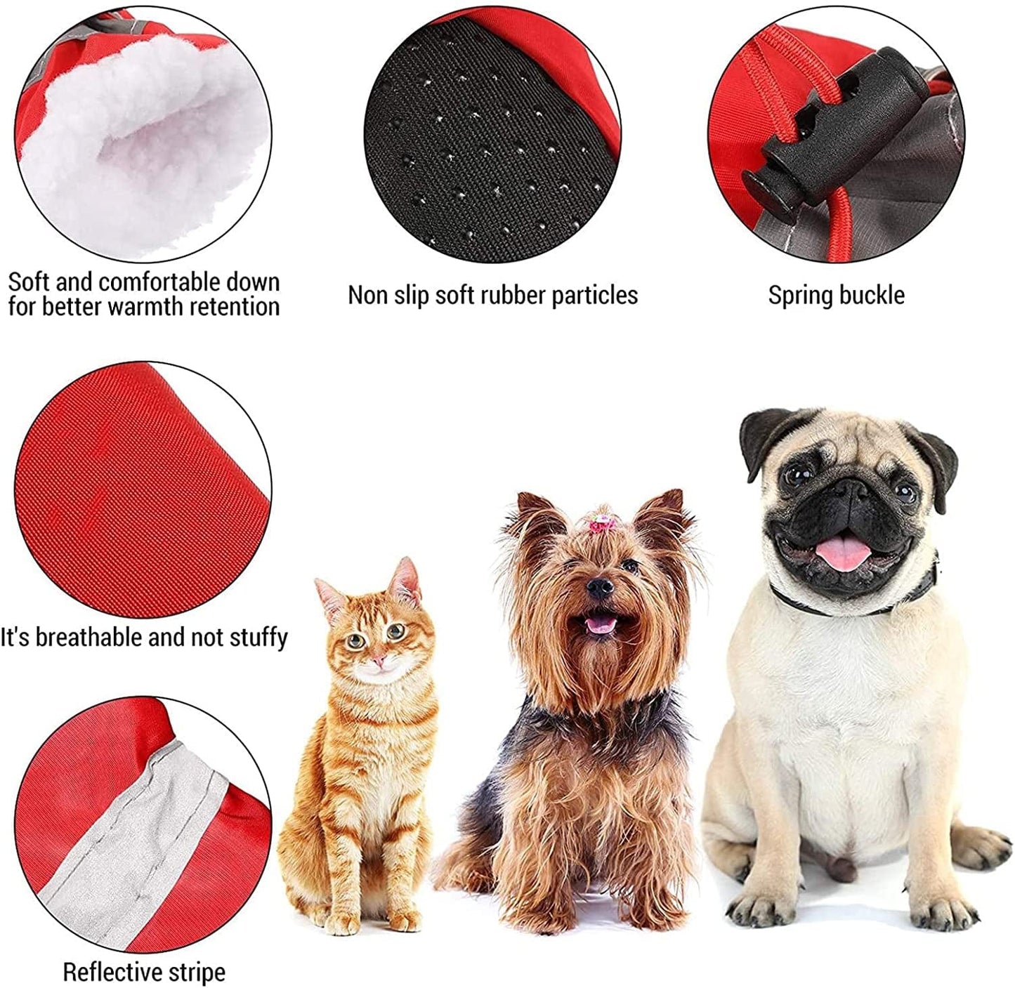 3 Sets Waterproof Dog Shoes Adjustable Drawstring Dog Boots Rain Snow Plush Pet Booties Anti-Slip Dog Paw Protector Breathable Dog Boots with Soft Sole for Small Dog Puppy (4) Animals & Pet Supplies > Pet Supplies > Dog Supplies > Dog Apparel Weewooday   