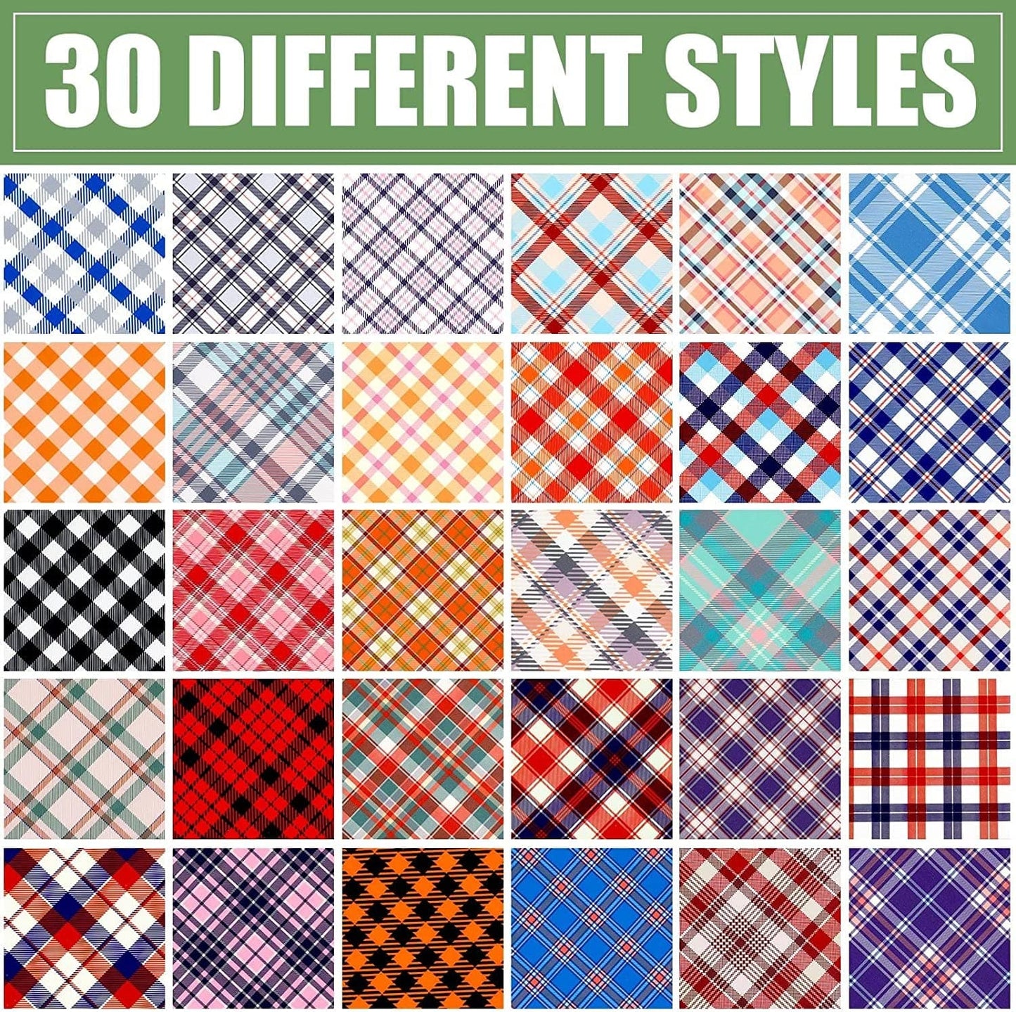 30 Pieces Dog Bandana Plaid Pet Bandana Checked Dog Bib Scarf Adjustable and Washable Dog Triangle Scarf Dog Kerchiefs Dog Handkerchiefs for Small to Medium Dog Puppy Cat (Cute Style) Animals & Pet Supplies > Pet Supplies > Dog Supplies > Dog Apparel Frienda   