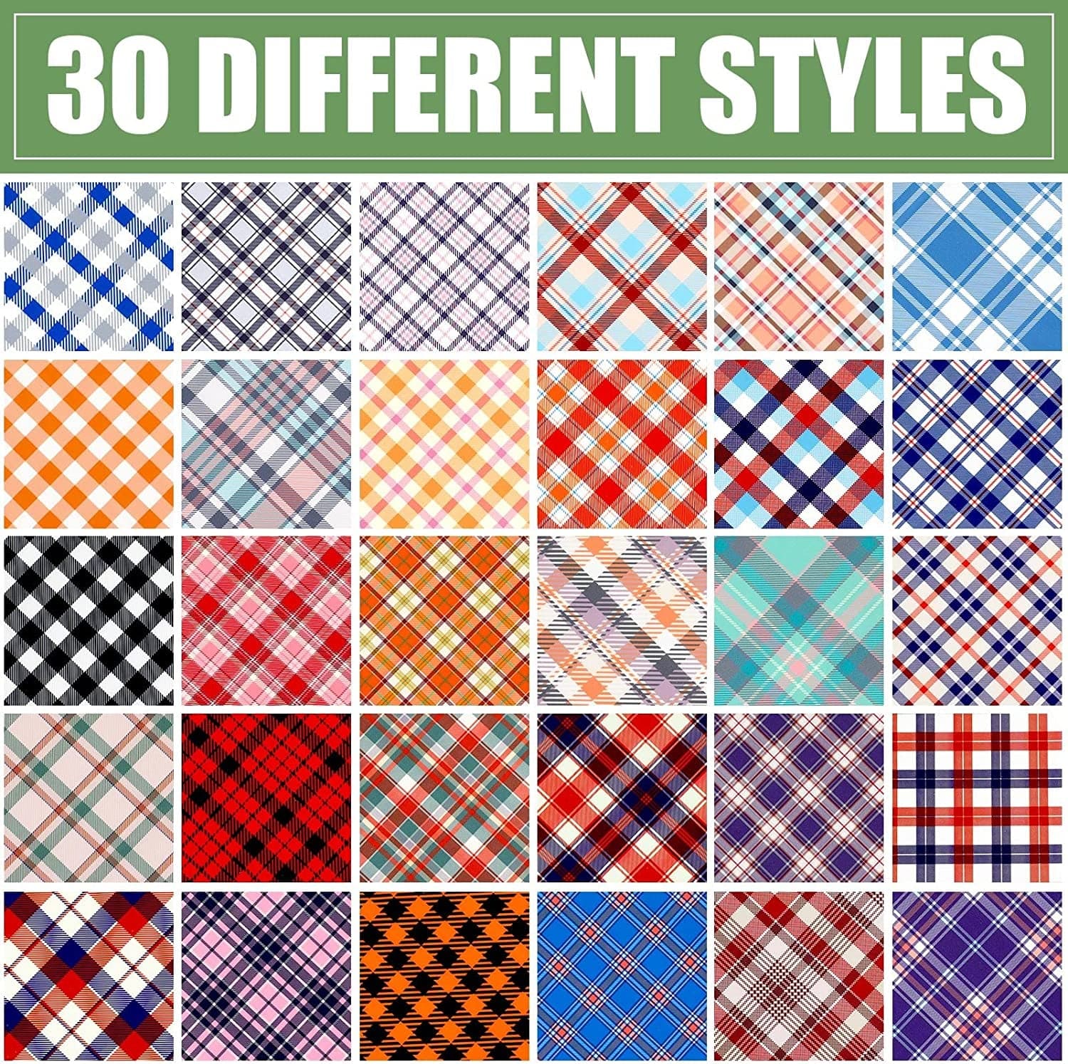 30 Pieces Dog Bandana Plaid Pet Bandana Checked Dog Bib Scarf Adjustable and Washable Dog Triangle Scarf Dog Kerchiefs Dog Handkerchiefs for Small to Medium Dog Puppy Cat (Cute Style) Animals & Pet Supplies > Pet Supplies > Dog Supplies > Dog Apparel Frienda   