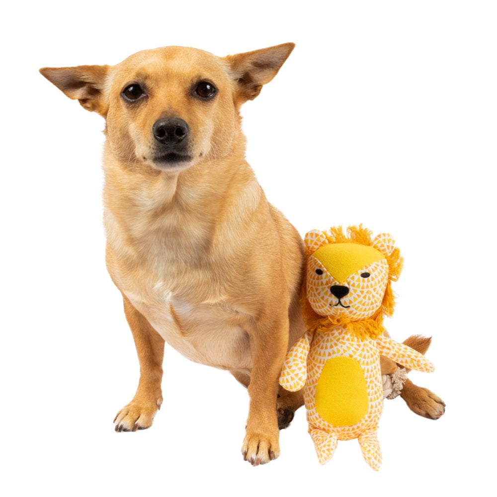 Vibrant Life Yellow Lion Plush Dog Toy Animals & Pet Supplies > Pet Supplies > Dog Supplies > Dog Toys Mission Pets   