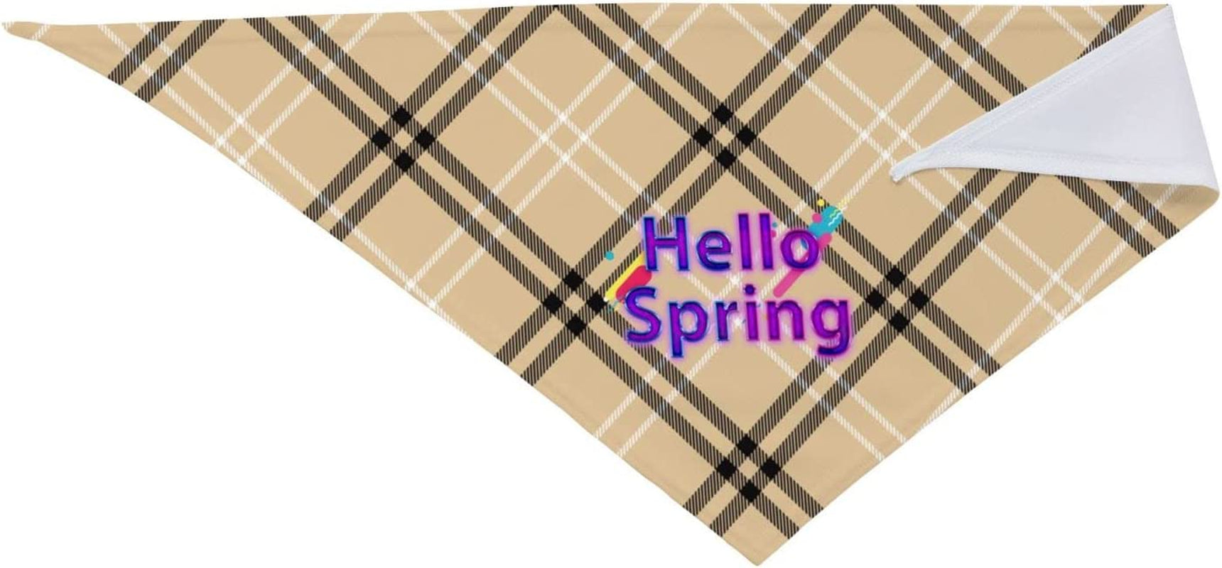 Blue Hello Spring Purple Pet Dog and Cat Decorative Triangle Scarf,Dog Bandana,Breathable and Stain Resistant. Animals & Pet Supplies > Pet Supplies > Dog Supplies > Dog Apparel ZALTAS   