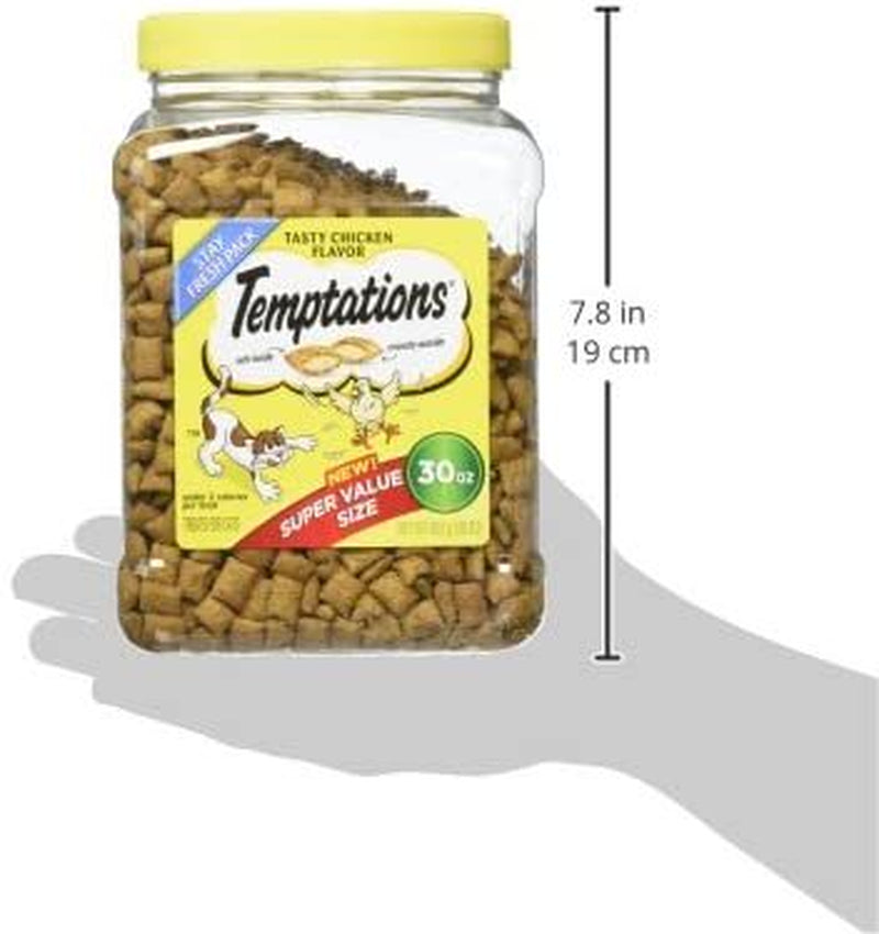 Temptations Classic Crunchy and Soft Cat Treats, Tasty Chicken Flavor, 30 Oz. Animals & Pet Supplies > Pet Supplies > Cat Supplies > Cat Treats Mars Petcare   