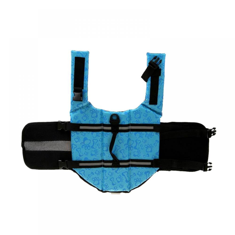 Dog Life Jacket Pet Flotation Vest with Reflective Stripes Adjustable Safety Swimsuit Puppy Saver Preserver for Swimming Training Boating Animals & Pet Supplies > Pet Supplies > Dog Supplies > Dog Apparel Left wind   